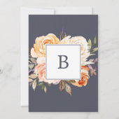 Rustic Earth Florals | Lila Spanisch Nuestra Boda Einladung (Rückseite)