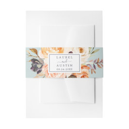 Rustic Earth Florals | Münzhochzeit Einladungsbanderole