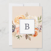 Rustic Earth Florals Spanish Nuestra Boda Einladung (Rückseite)