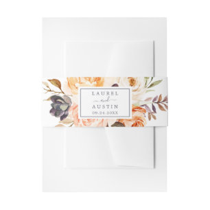 Rustic Earth Florals Wedding Einladungsbanderole