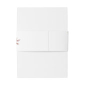 Rustic Earth Florals Wedding Einladungsbanderole (Rückseitenbeispiel)