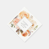 Rustic Earth Florals Wedding Serviette (Ecke)