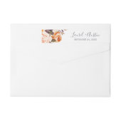 Rustic Earth Florals Wedding Wrap um Label (Rückseite)