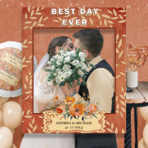 Rustic Earthy Boho Floral Wedding Niedliches Foto