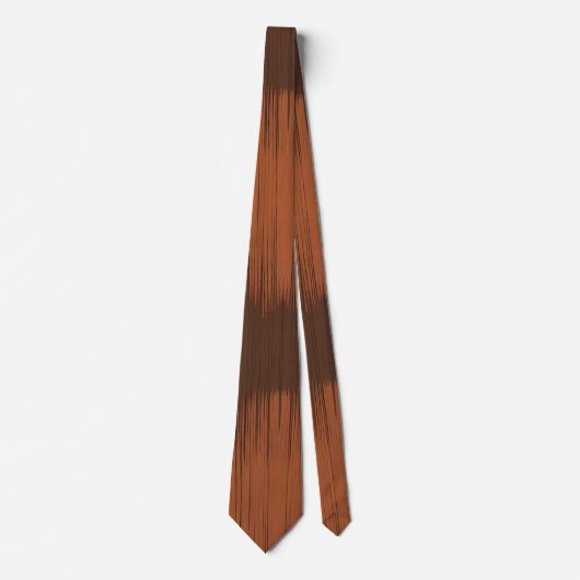 Rustic Earthy Boho Stripe Neck Tie Krawatte (Vorderseite)
