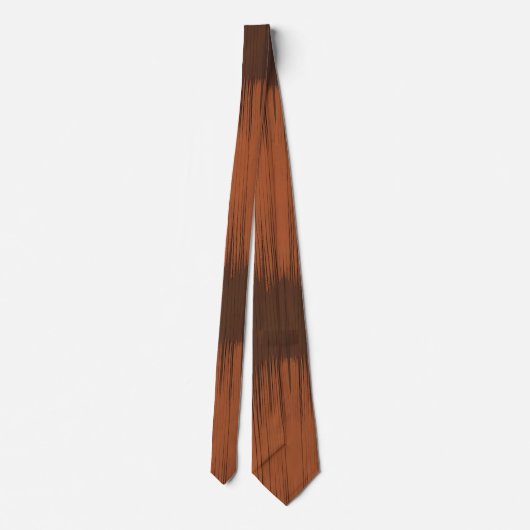 Rustic Earthy Boho Stripe Neck Tie Krawatte (Rückseite)