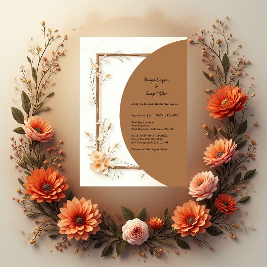 Rustic Earthy Floral Harmony Wedding