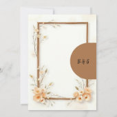 Rustic Earthy Floral Harmony Wedding (Rückseite)