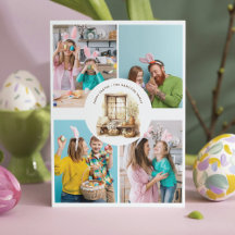 Rustic Easter Beige Personalized Photo