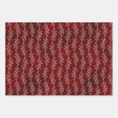 Rustic Elegance Botanical Christmas Gift Wrap Geschenkpapier Set (Vorderseite)