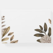Rustic Elegance Chic Floral Wedding Gästebuch (Rückseite)