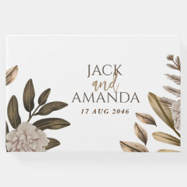 Rustic Elegance Chic Floral Wedding Gästebuch