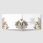 Rustic Elegance Chic Floral Wedding Gästebuch (Voll)