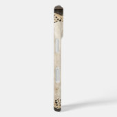 Rustic Elegance Monogram Burlap Lace Barnwood Case-Mate iPhone Hülle (Rückseite / Rechts)