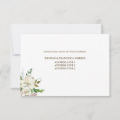Rustic Elegance Wedding RSVP Card (Rückseite)