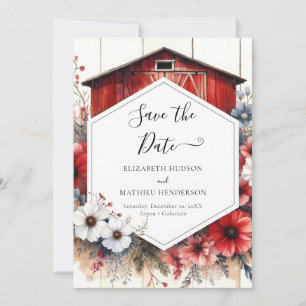 Rustic Elegant Barnyard Wedding Save The Date