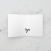 Rustic elegant goat lovers thank you card dankeskarte (Innenseite)