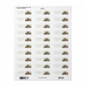 Rustic Elegant Pine Woods Forest Barnyard Adresse (Vorne)