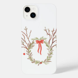Rustic Elegant watercolor Xmas phone case iPhone 14 Plus Hülle