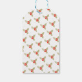 Rustic elegant watercolour Christmas Geschenkanhänger (Rückseite)