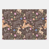 Rustic Enchanted Deer and Botanicals Geschenkpapier Set (Vorderseite 2)