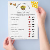 Rustic Er sagte, sie sagte Brautparty Game Flyer (Hand)