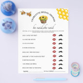 Rustic Er sagte, sie sagte Brautparty Game Flyer (Einzeln)