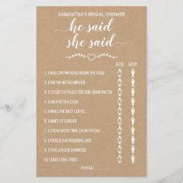 Rustic Er sagte, sie solle zweisprachiges Spiel