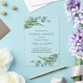 Rustic Eucalyptus Bridal Shower Acryleinladungen (In Situ (Hochzeit))