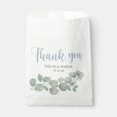 Rustic Eucalyptus Green Wedding Vielen Dank Geschenktütchen (Vorderseite)