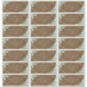 Rustic Eucalyptus Wedding Guest Address Labels (Vorderseite)