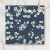 Rustic Eukalyptus Greenery Leafy Wedding Vielen Da Geschenkanhänger (Rückseite)