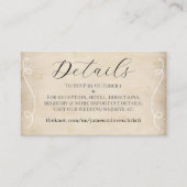 Rustic Faith Hope Liebe Christlich Wedding Website Begleitkarte (Vorderseite)