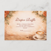 Rustic Fall A Baby Is Brewing Diapper Raffle Begleitkarte (Vorderseite)