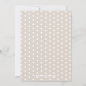 Rustic Fall Baby Shooter Bingo Game Card Einladung (Rückseite)