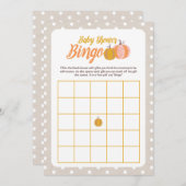 Rustic Fall Baby Shooter Bingo Game Card Einladung (Vorne/Hinten)