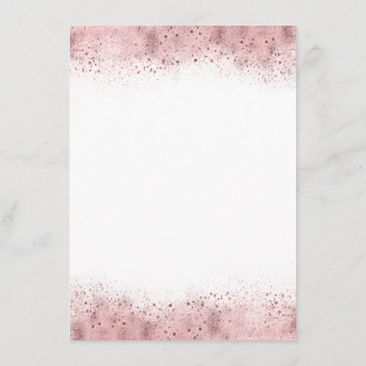 Rustic Fall Bloom Wedding Information Guest Begleitkarte (Rückseite)