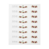 Rustic Fall Blue Pumpkin Burgundy Red Floral (Bogen)