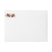 Rustic Fall Blue Pumpkin Burgundy Red Floral (Vorderseite)