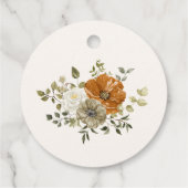 Rustic Fall Blume Brautparty Vielen Dank Geschenkanhänger (Rückseite)