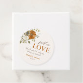 Rustic Fall Blume Brautparty Vielen Dank Geschenkanhänger (Beispiel)