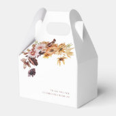 Rustic Fall Boho Floral Wedding Geschenkschachtel (Rückseite)