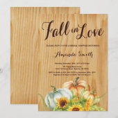 Rustic Fall Bridal Dusche Einladung (Vorne/Hinten)