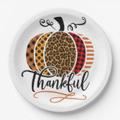 Rustic Fall Celebration Pappteller (Vorderseite)