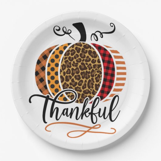 Rustic Fall Celebration Pappteller (Vorderseite)