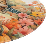 RUSTIC FALL FARMHOUSE WITH AUTUMN PUMPKINS SCHNEIDEBRETT (Ecke)