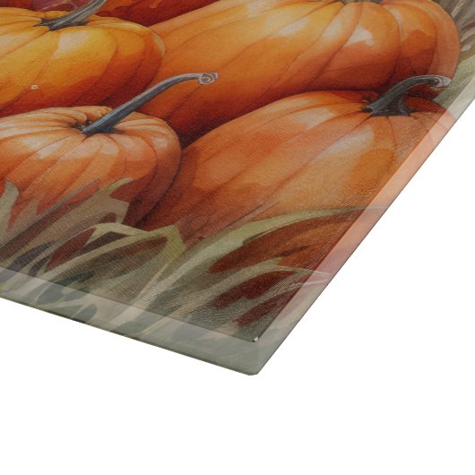 RUSTIC FALL FARMHOUSE WITH AUTUMN PUMPKINS SCHNEIDEBRETT (Ecke)