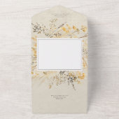 Rustic Fall Fields Wildblume Dinner All In One Einladung (Außenbereich)