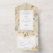 Rustic Fall Fields Wildblume Dinner All In One Einladung (Innen Boden)