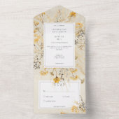 Rustic Fall Fields Wildblume No Dinner All In One Einladung (Innen Boden)